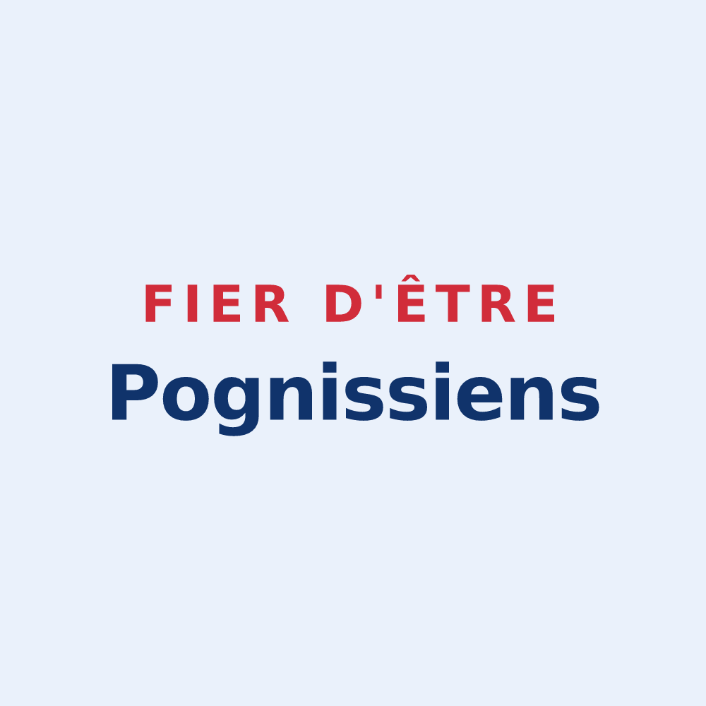 Sticker « Fier d'être Pognissiens » — design pour Poigny
