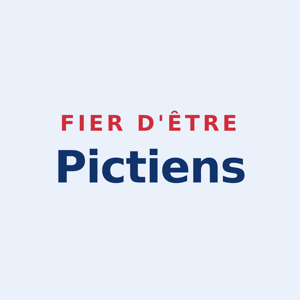 Sticker « Fier d'être Pictiens » — design pour Poil