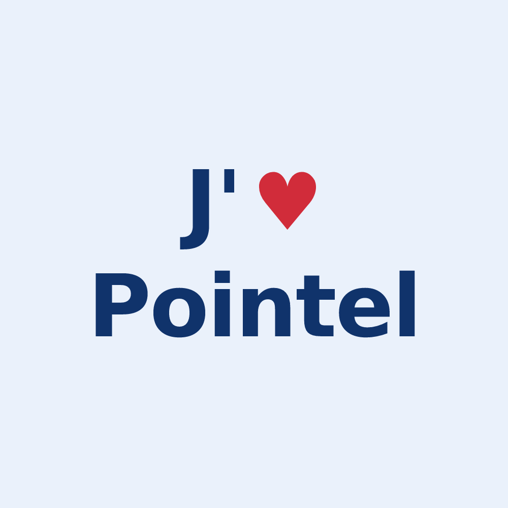 Sticker personnalisé Pointel — design J'aime Pointel