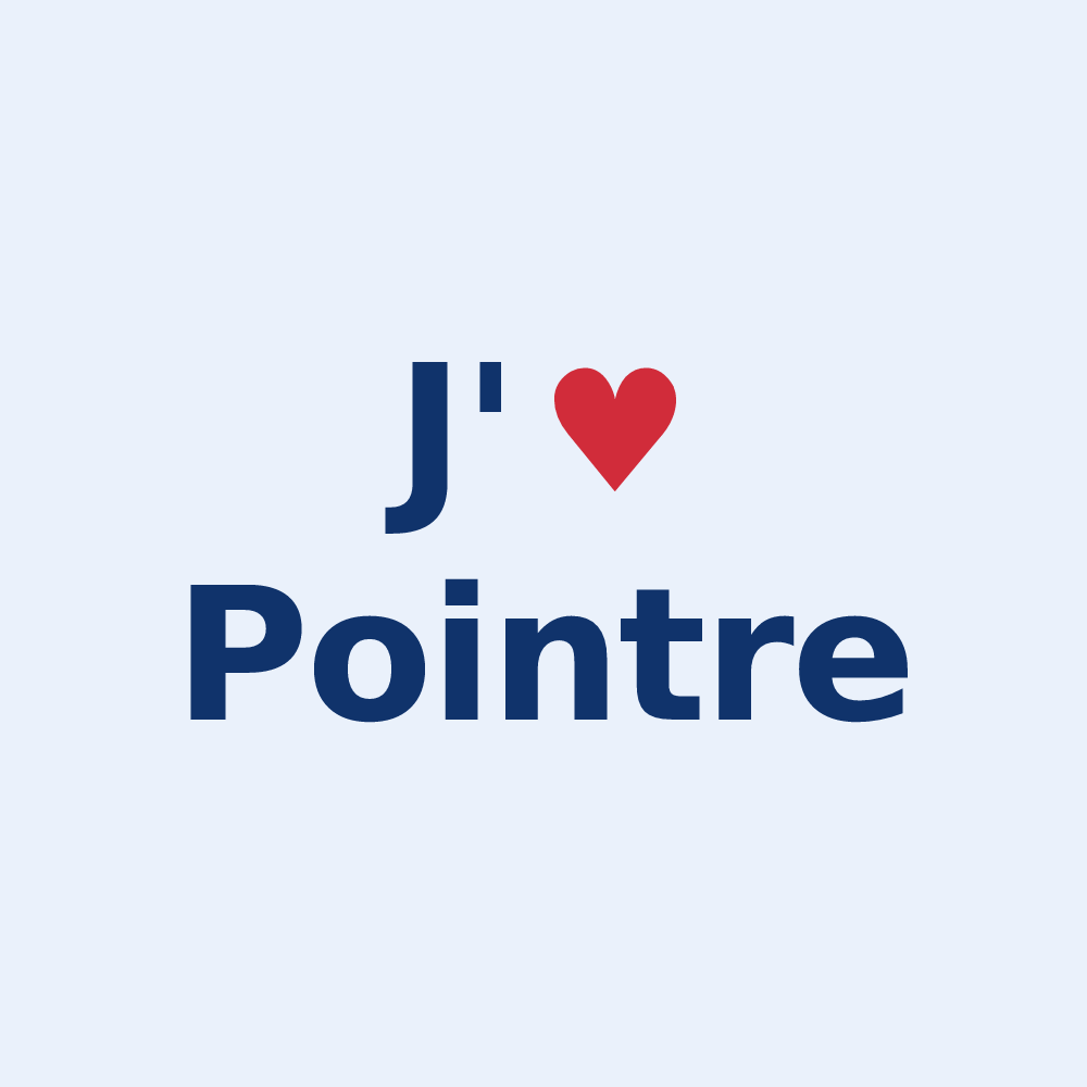 Sticker personnalisé Pointre — design J'aime Pointre