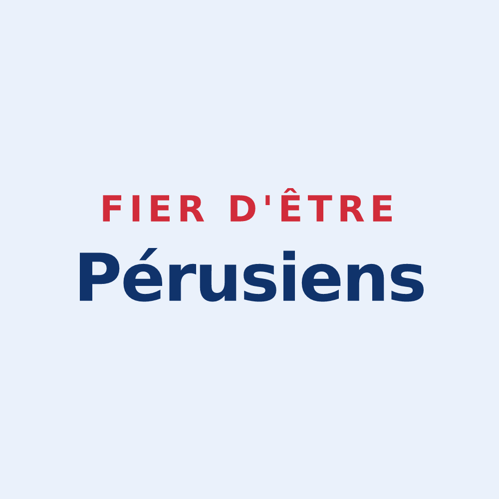Sticker « Fier d'être Pérusiens » — design pour Poiroux
