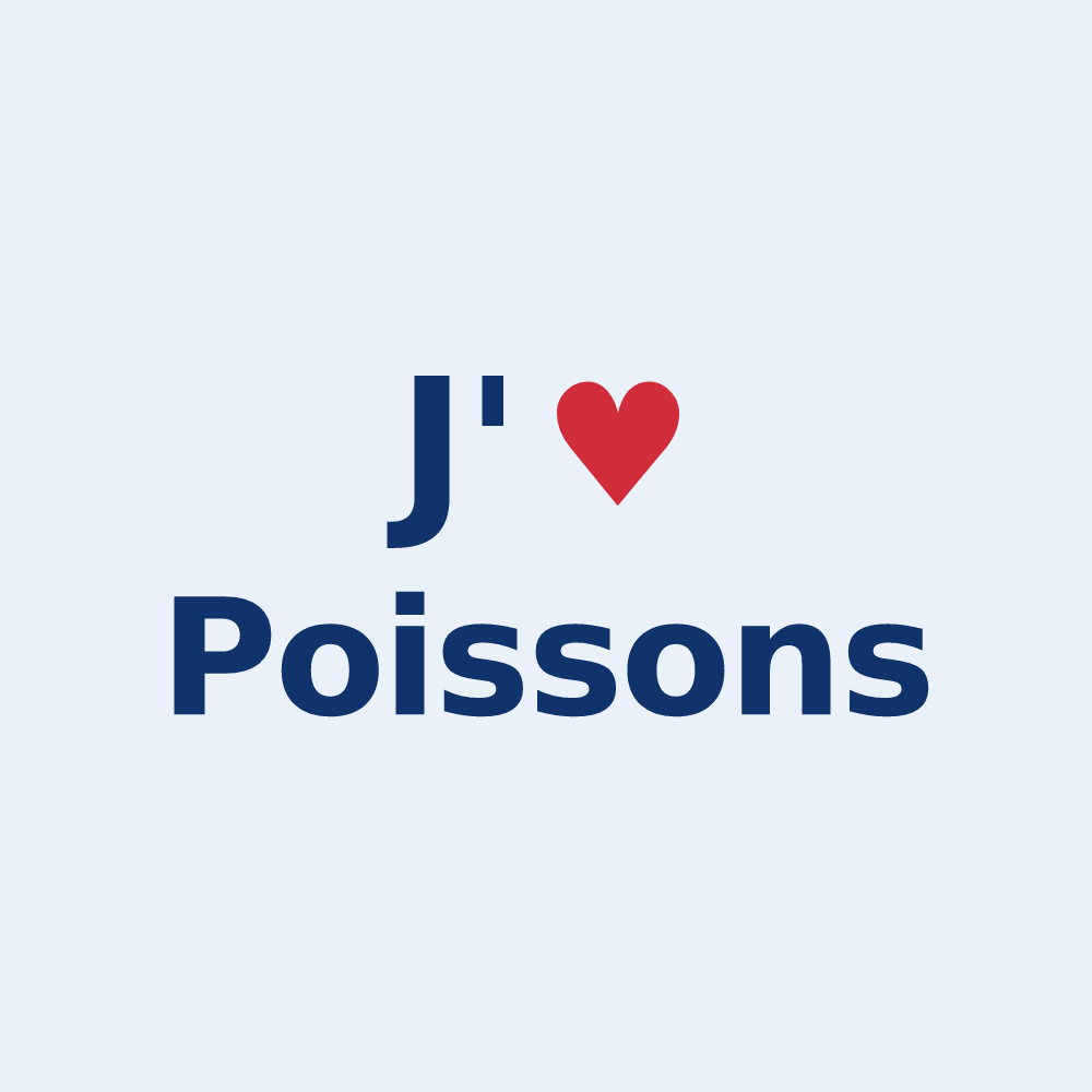 Sticker personnalisé Poissons — design J'aime Poissons