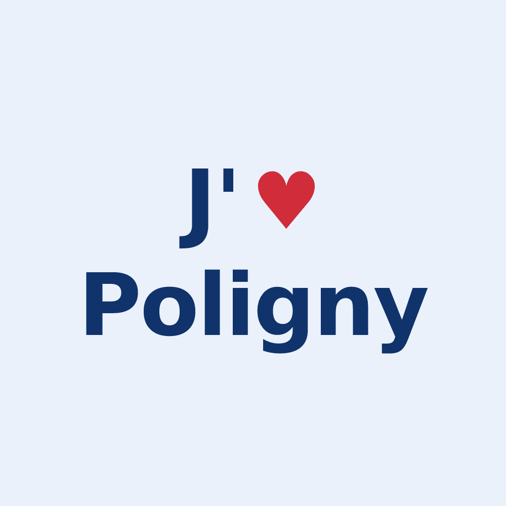 Sticker personnalisé Poligny — design J'aime Poligny