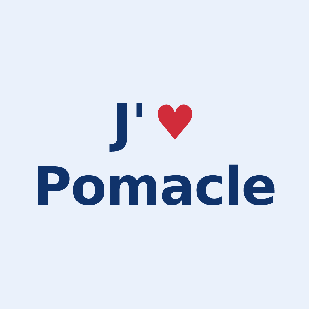 Sticker personnalisé Pomacle — design J'aime Pomacle