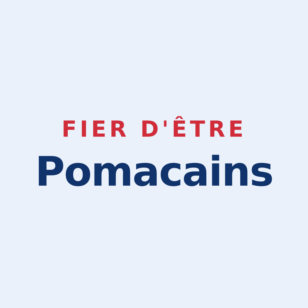 Sticker « Fier d'être Pomacains » — design pour Pomacle
