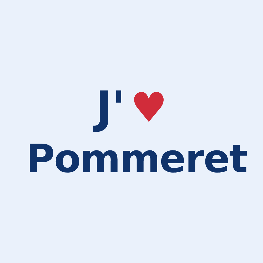 Sticker personnalisé Pommeret — design J'aime Pommeret