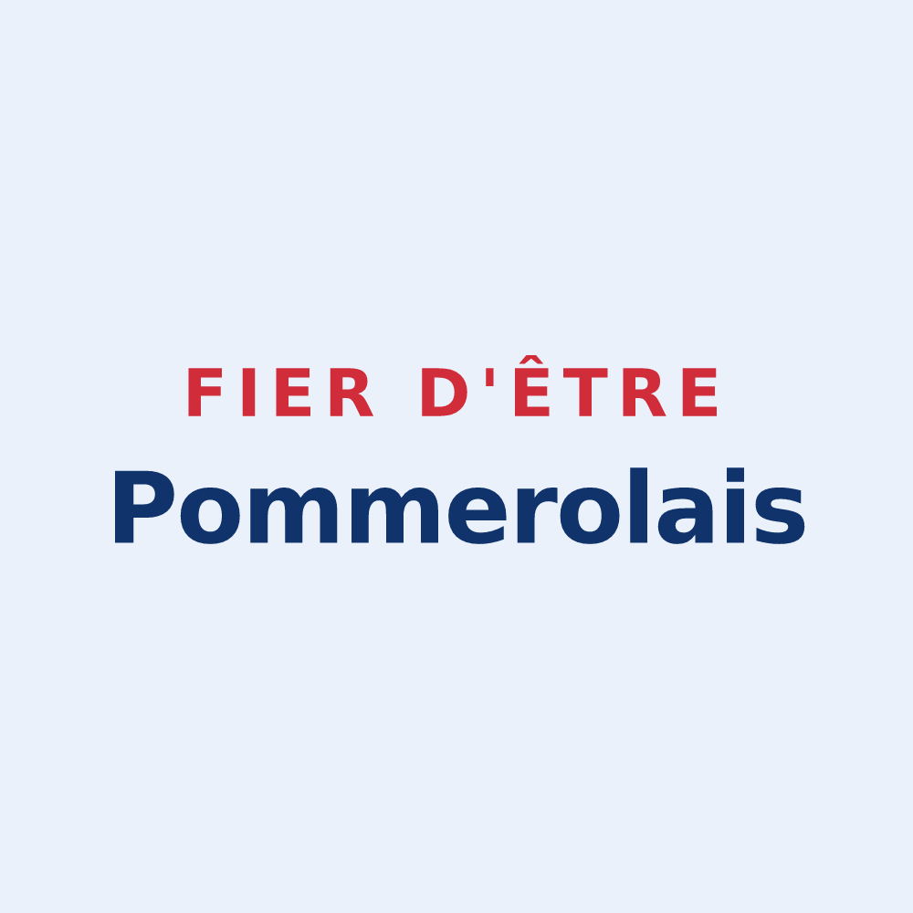 Sticker « Fier d'être Pommerolais » — design pour Pommerol