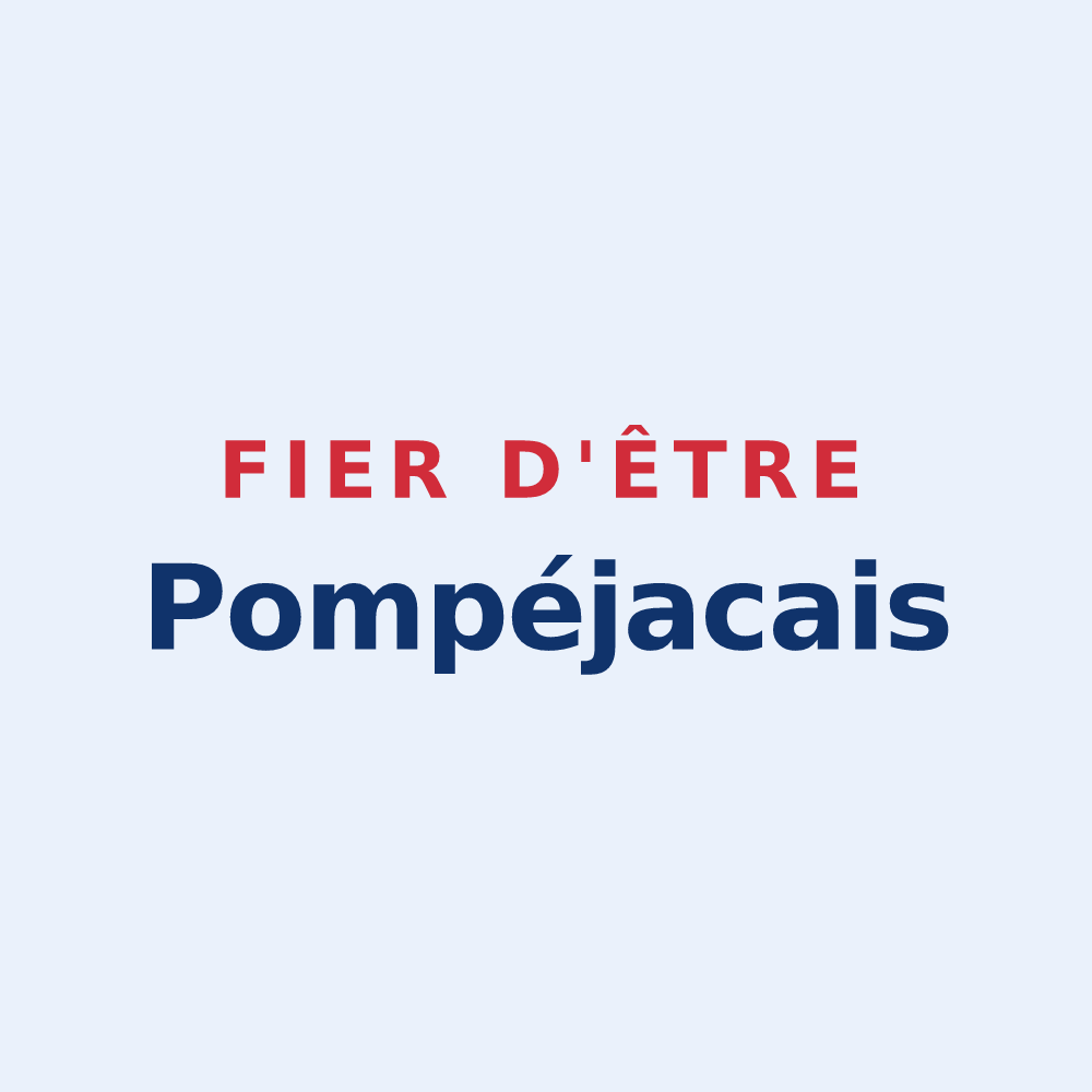 Sticker « Fier d'être Pompéjacais » — design pour Pompéjac