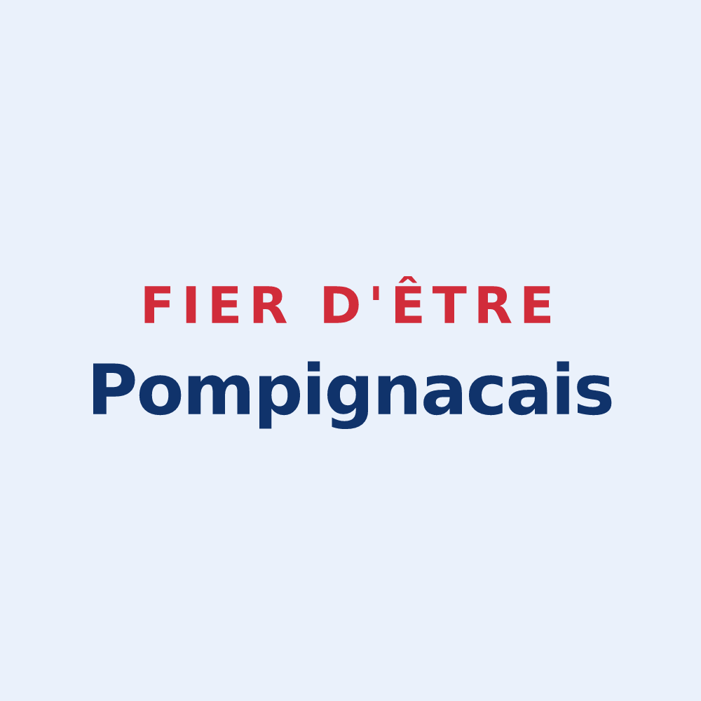 Sticker « Fier d'être Pompignacais » — design pour Pompignac