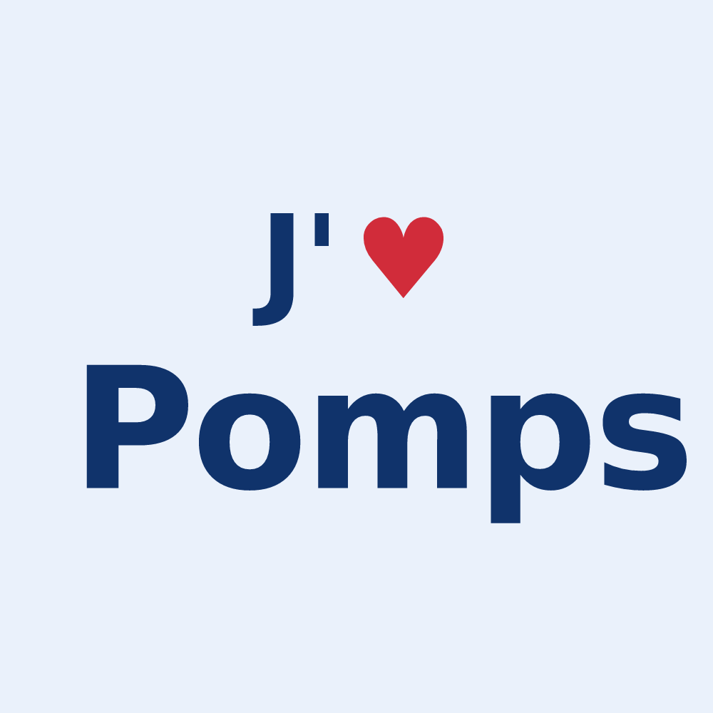 Sticker personnalisé Pomps — design J'aime Pomps