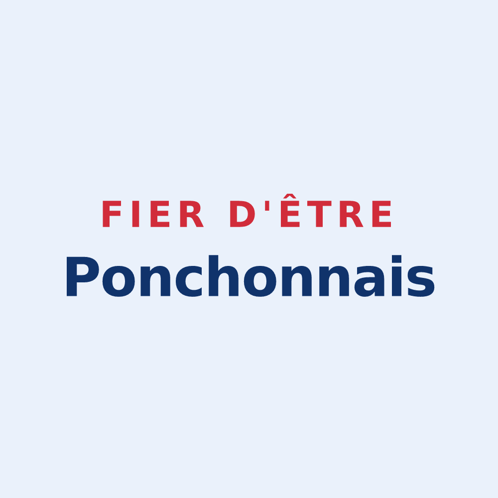 Sticker « Fier d'être Ponchonnais » — design pour Ponchon