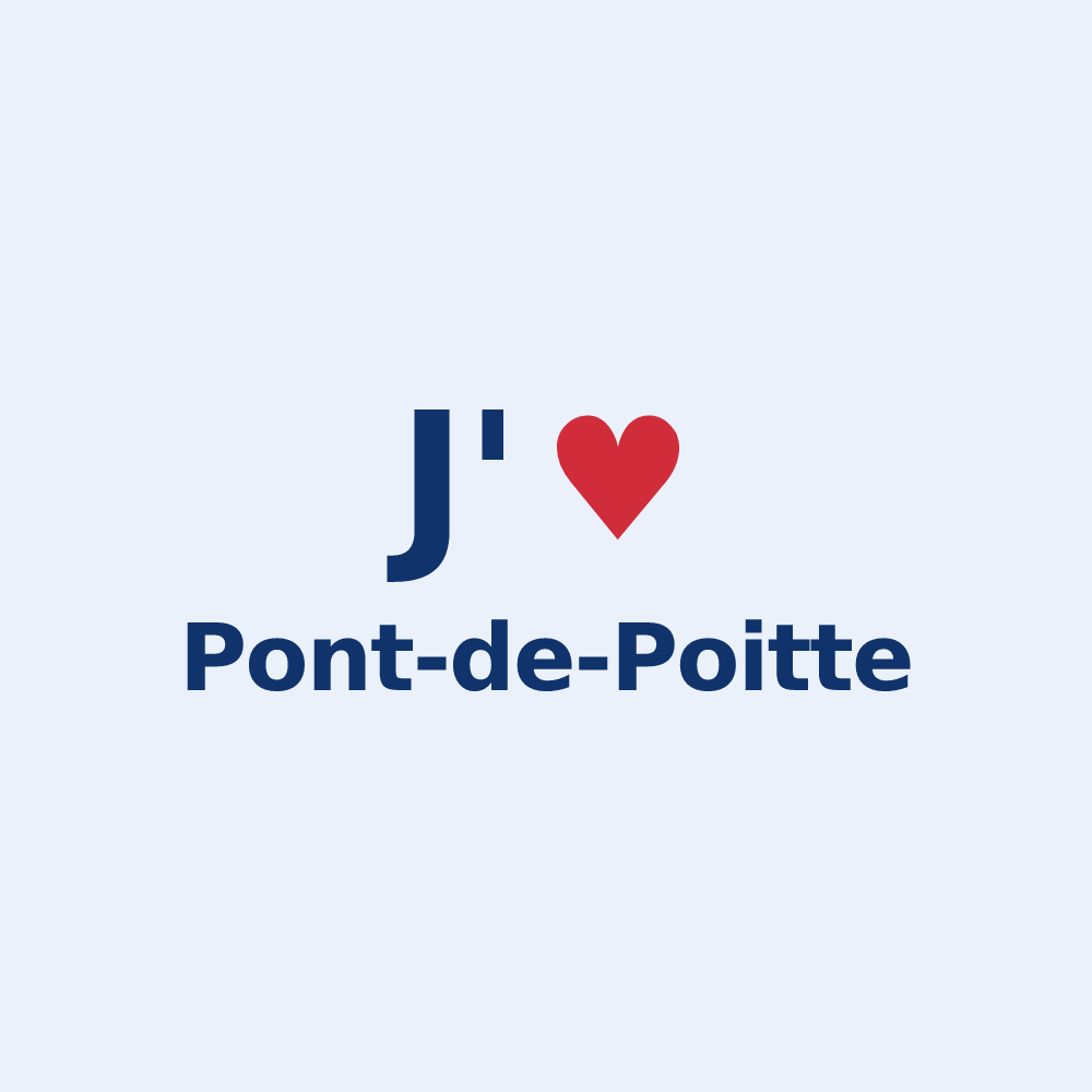 Sticker personnalisé Pont-de-Poitte — design J'aime Pont-de-Poitte