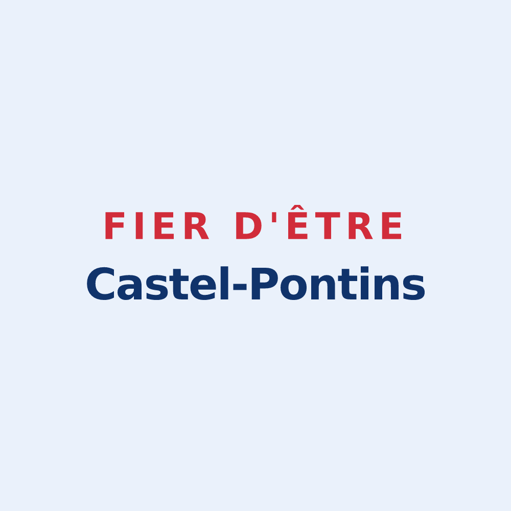 Sticker « Fier d'être Castel-Pontins » — design pour Pont-du-Château