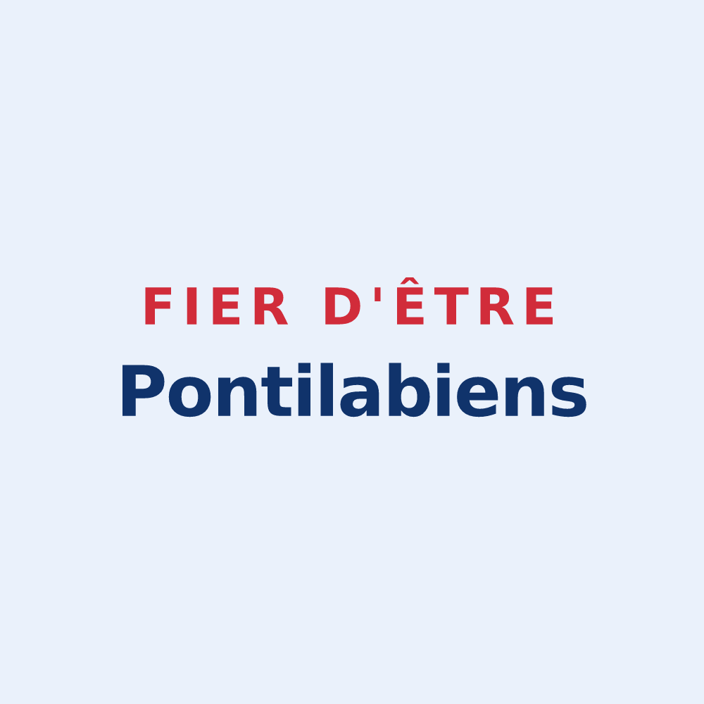 Sticker « Fier d'être Pontilabiens » — design pour Pont-l'Abbé-d'Arnoult