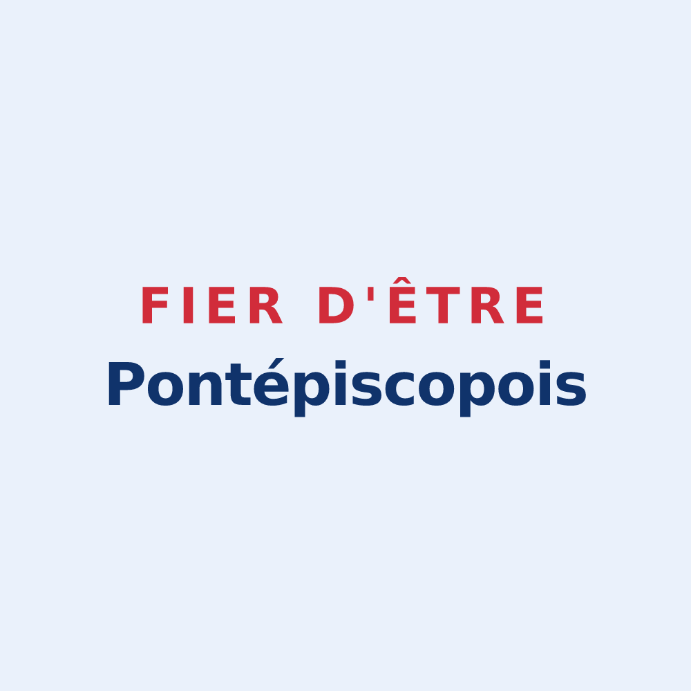 Sticker « Fier d'être Pontépiscopois » — design pour Pont-l'Évêque