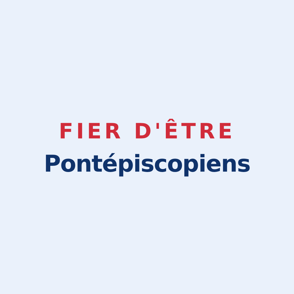 Sticker « Fier d'être Pontépiscopiens » — design pour Pont-l'Évêque