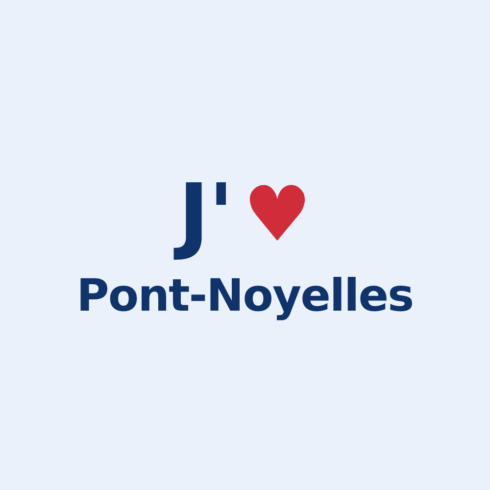 Sticker personnalisé Pont-Noyelles — design J'aime Pont-Noyelles