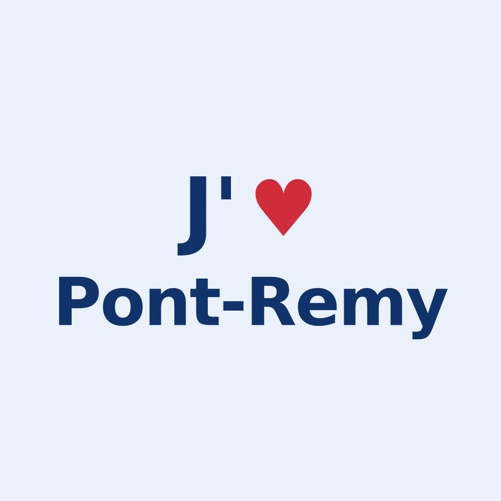 Sticker personnalisé Pont-Remy — design J'aime Pont-Remy