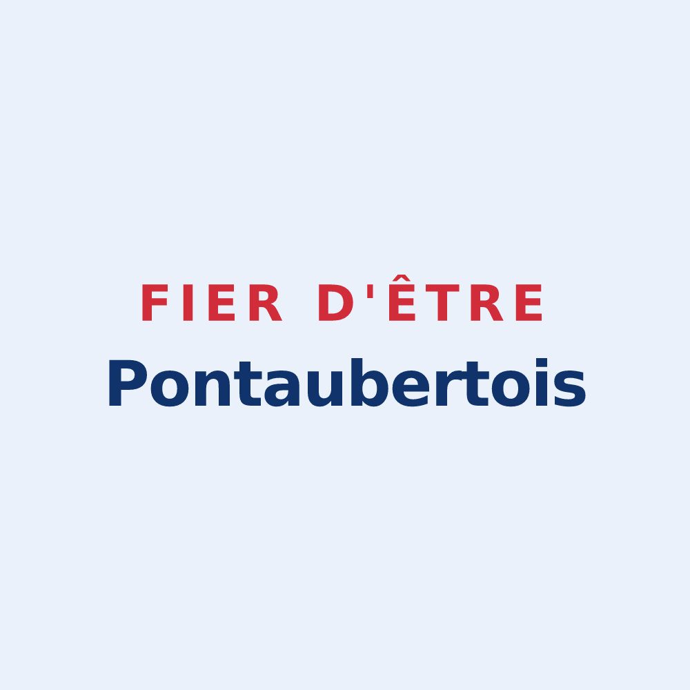 Sticker « Fier d'être Pontaubertois » — design pour Pontaubert
