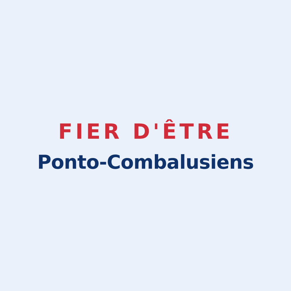 Sticker « Fier d'être Ponto-Combalusiens » — design pour Pontault-Combault