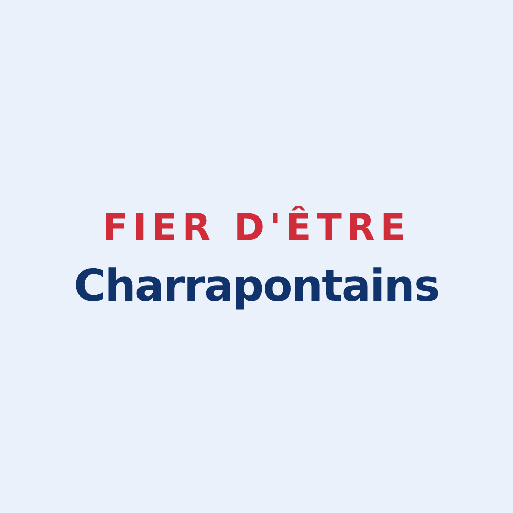 Sticker « Fier d'être Charrapontains » — design pour Pontcharra