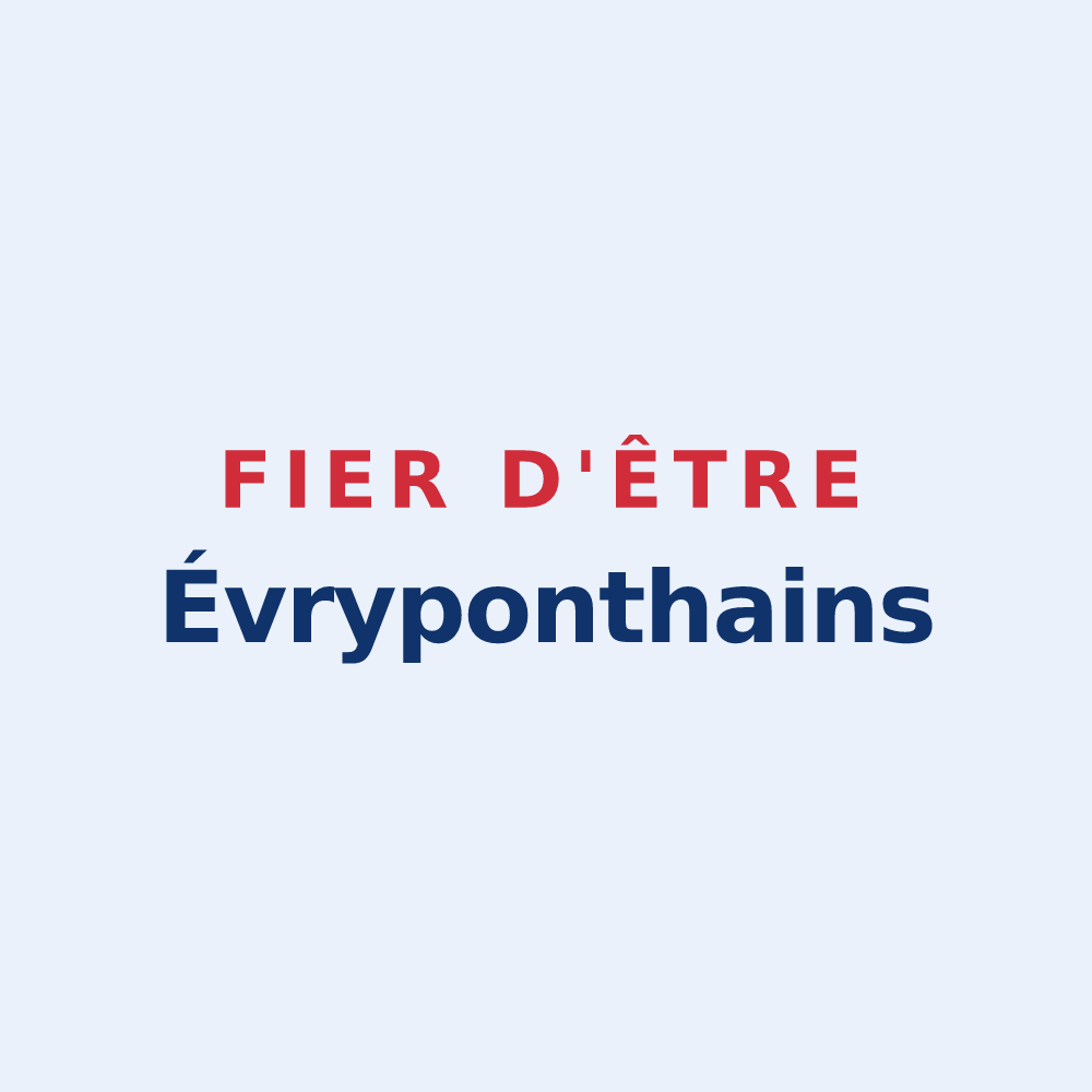 Sticker « Fier d'être Évryponthains » — design pour Ponthévrard
