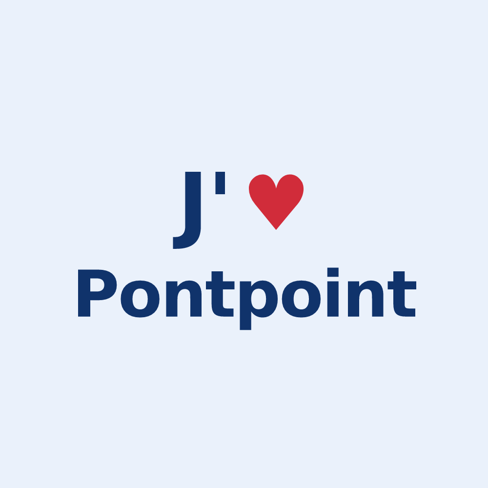 Sticker personnalisé Pontpoint — design J'aime Pontpoint
