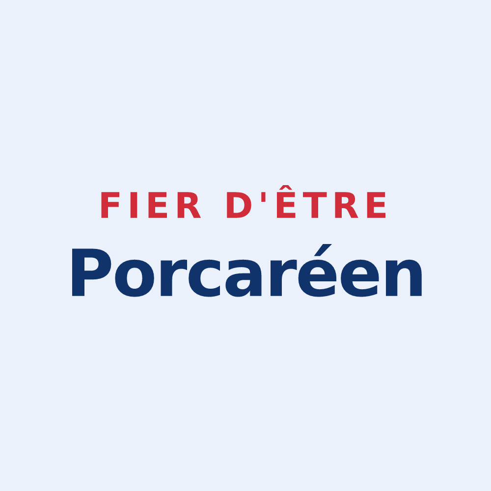 Sticker « Fier d'être Porcaréen » — design pour Porcaro