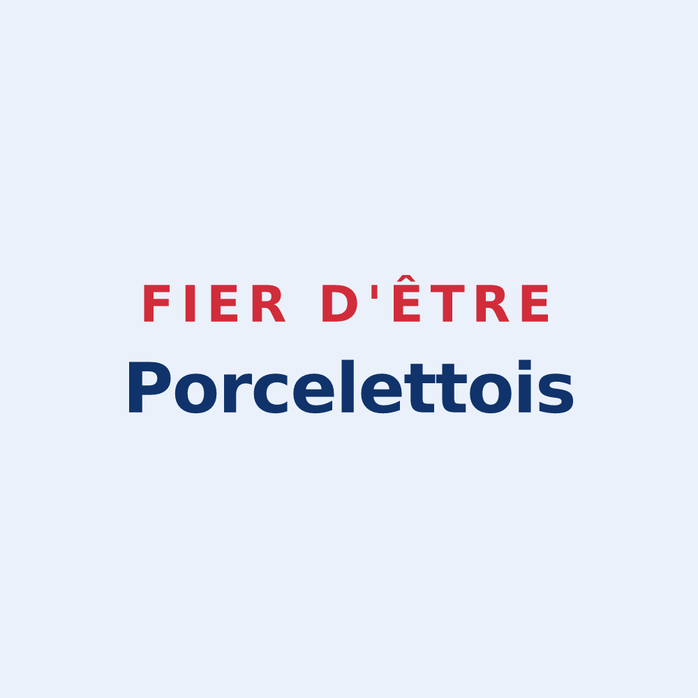 Sticker « Fier d'être Porcelettois » — design pour Porcelette