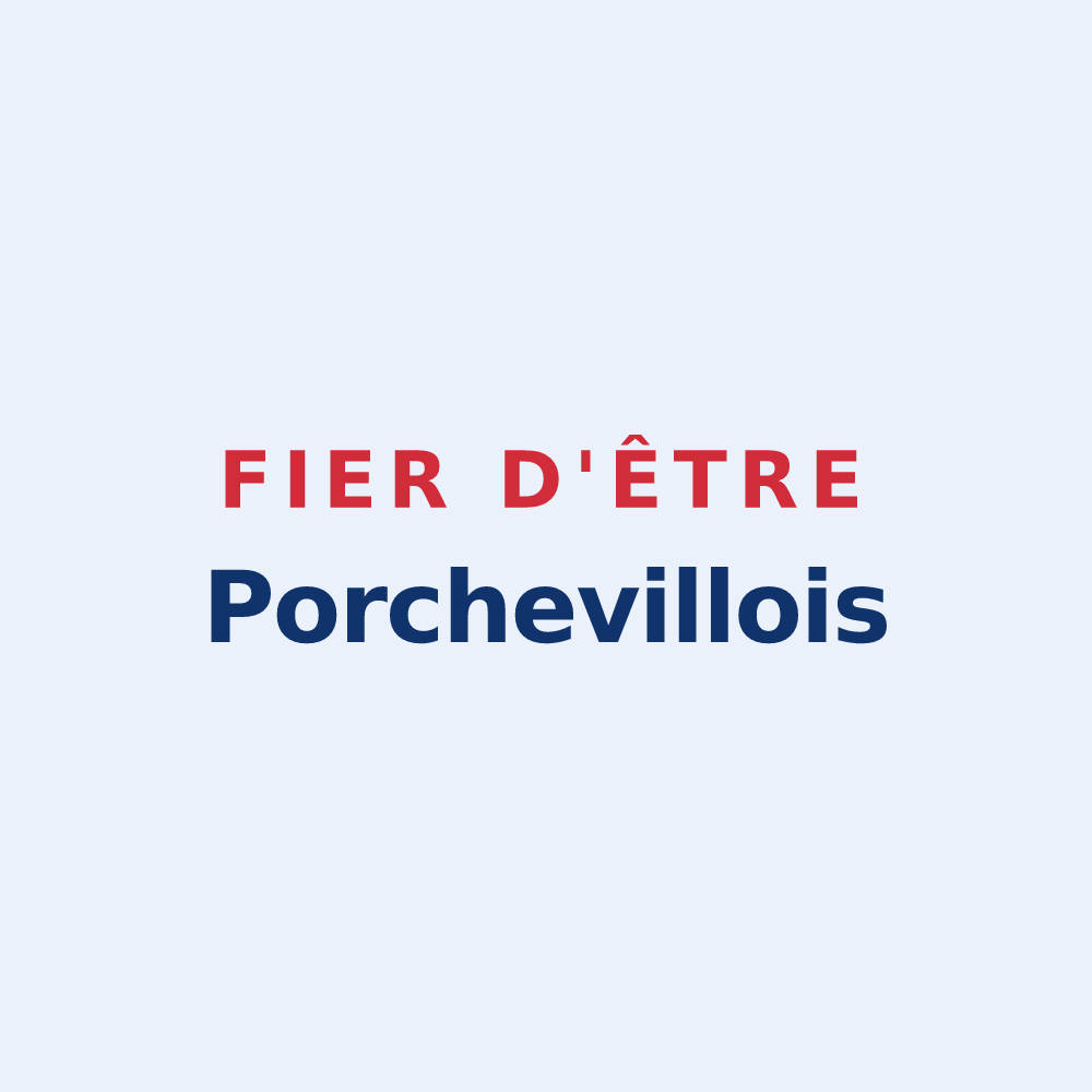 Sticker « Fier d'être Porchevillois » — design pour Porcheville