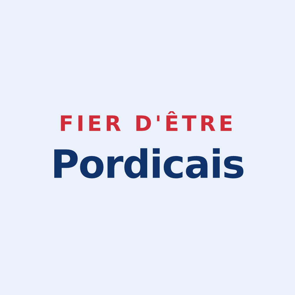 Sticker « Fier d'être Pordicais » — design pour Pordic