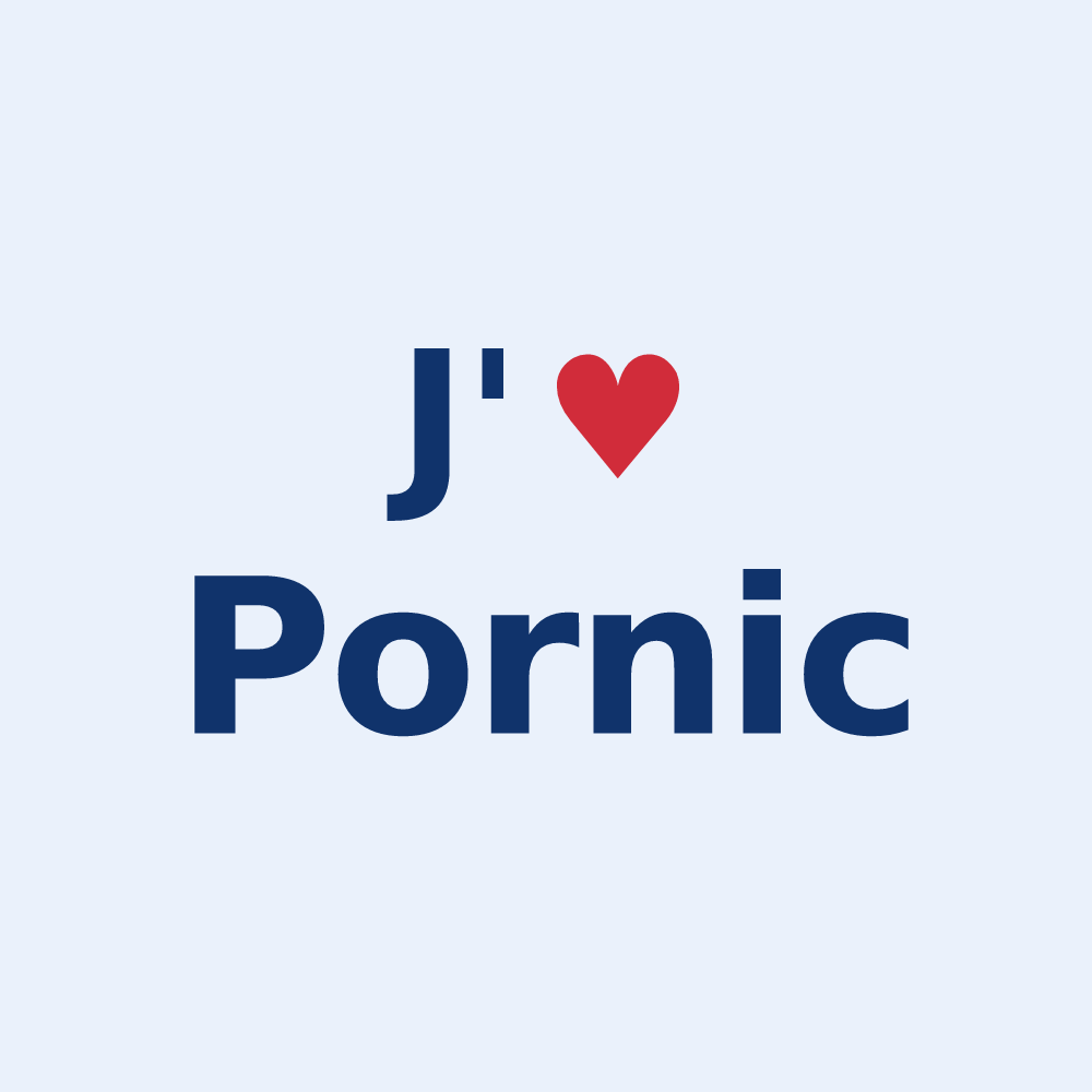 Sticker personnalisé Pornic — design J'aime Pornic