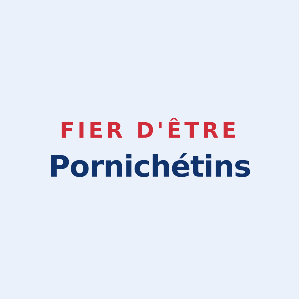 Sticker « Fier d'être Pornichétins » — design pour Pornichet