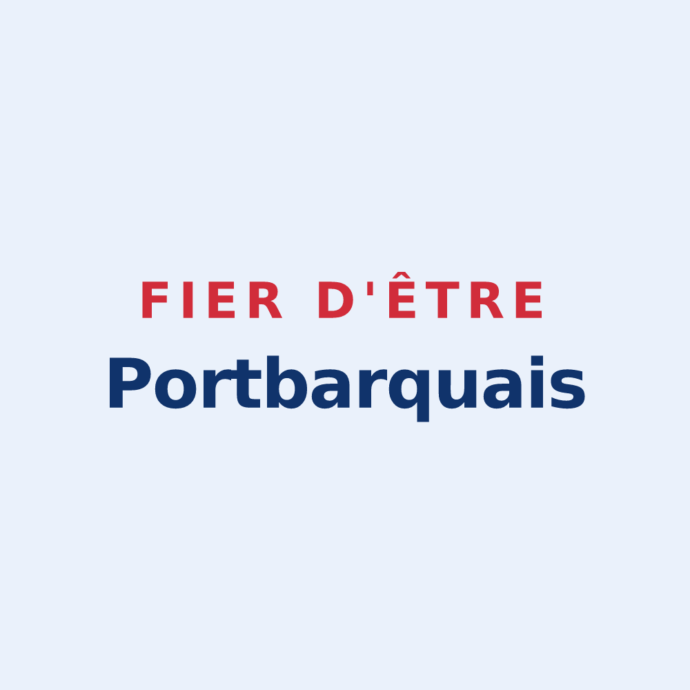 Sticker « Fier d'être Portbarquais » — design pour Port-des-Barques
