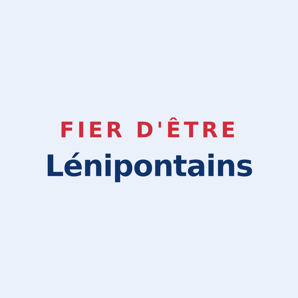 Sticker « Fier d'être Lénipontains » — design pour Port-Lesney
