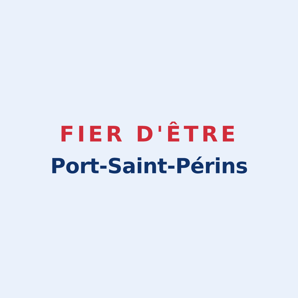 Sticker « Fier d'être Port-Saint-Périns » — design pour Port-Saint-Père