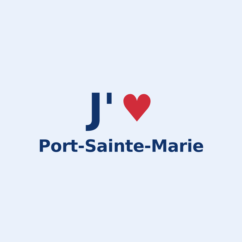 Sticker personnalisé Port-Sainte-Marie — design J'aime Port-Sainte-Marie