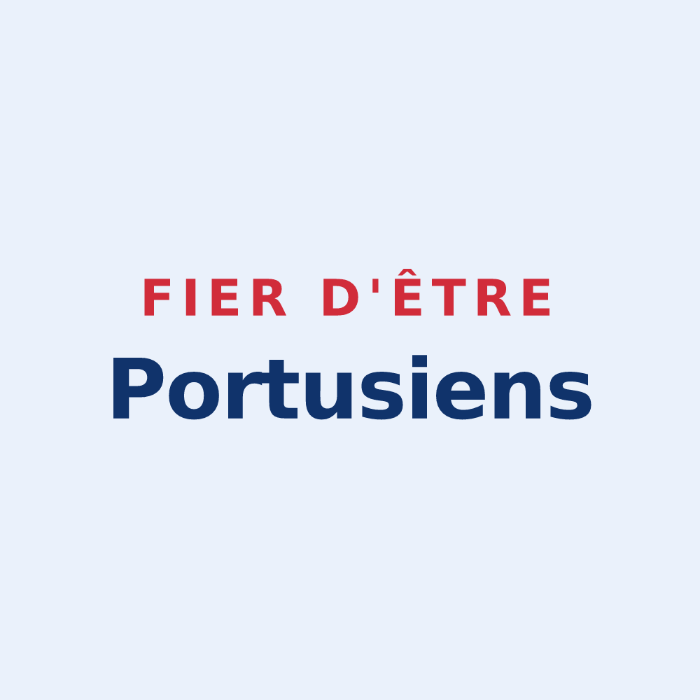 Sticker « Fier d'être Portusiens » — design pour Port-sur-Saône
