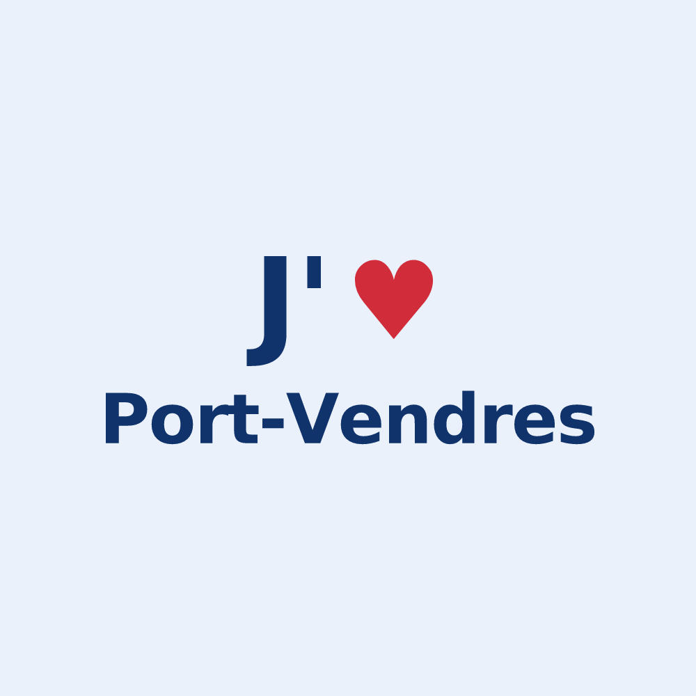 Sticker personnalisé Port-Vendres — design J'aime Port-Vendres