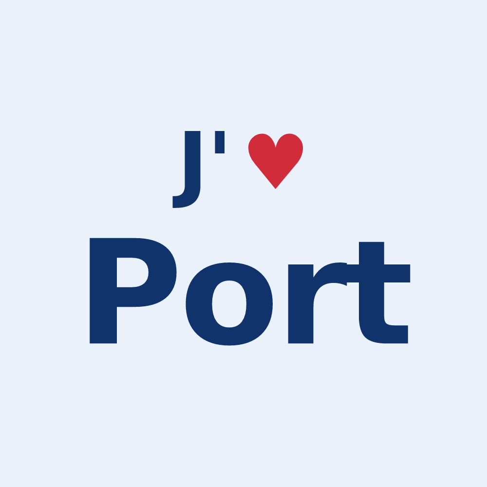 Sticker personnalisé Port — design J'aime Port
