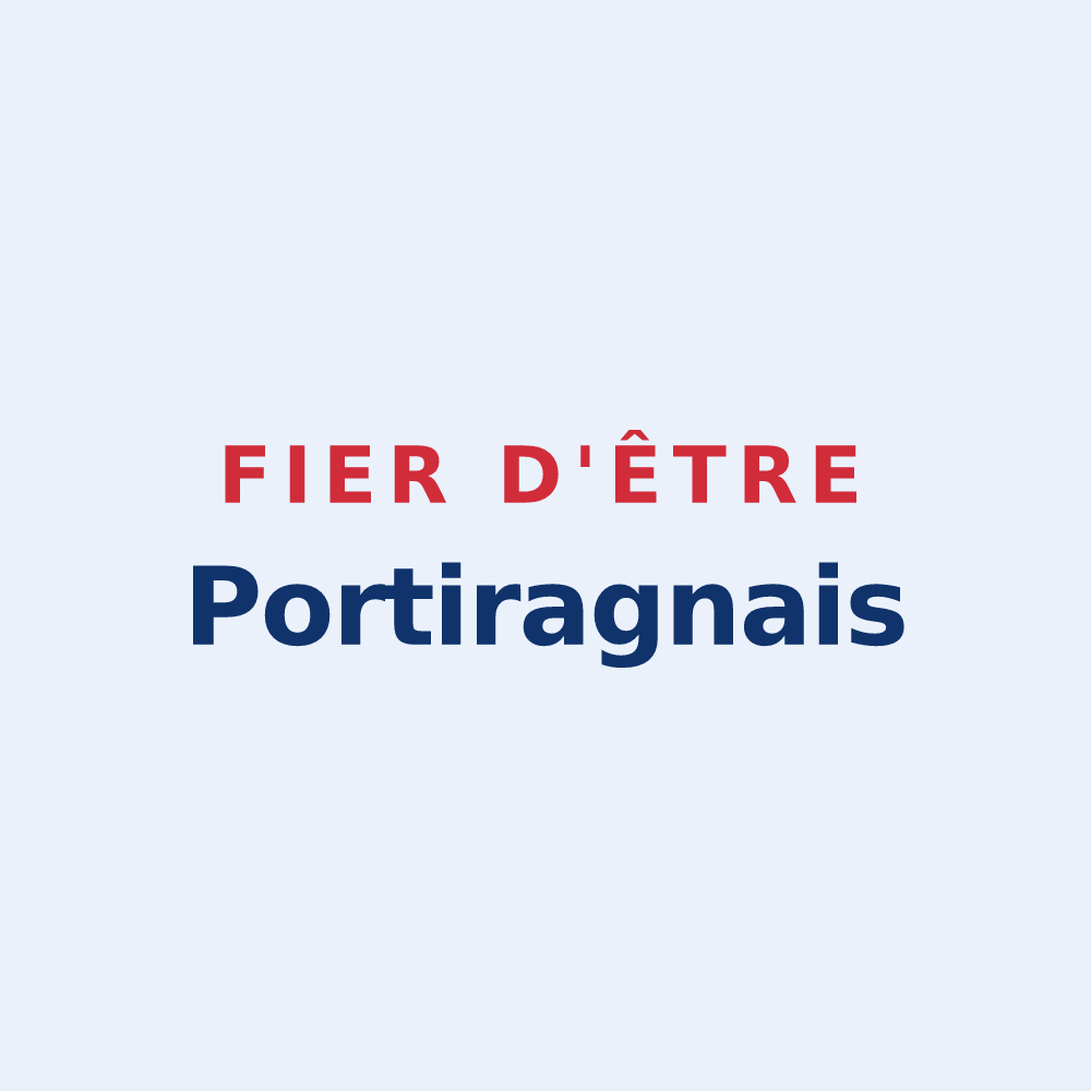 Sticker « Fier d'être Portiragnais » — design pour Portiragnes