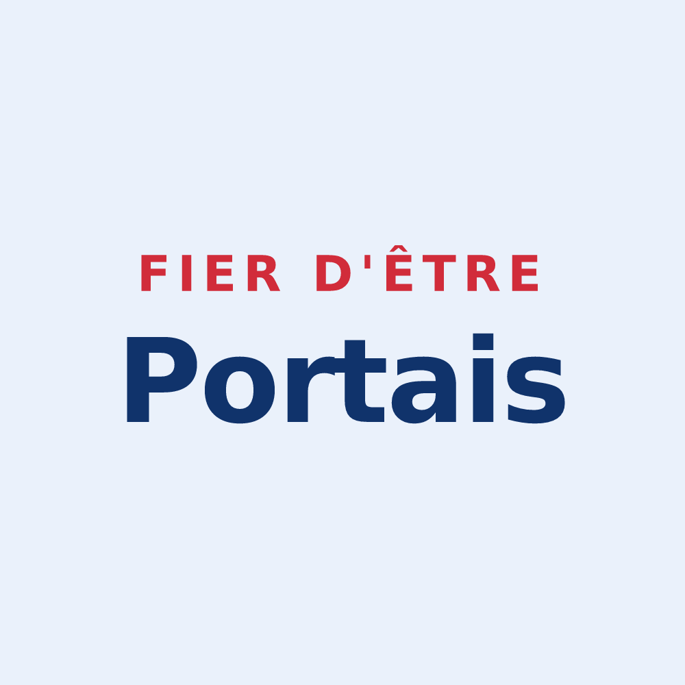 Sticker « Fier d'être Portais » — design pour Ports-sur-Vienne