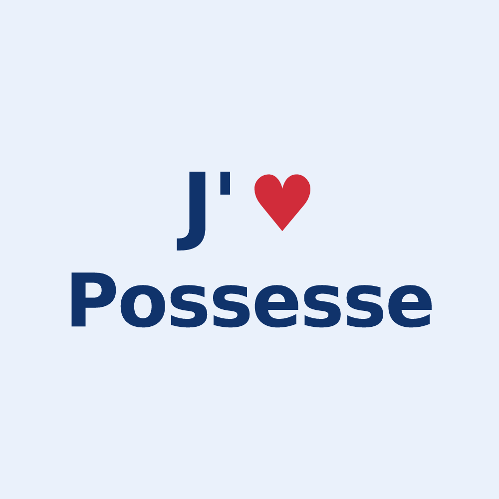 Sticker personnalisé Possesse — design J'aime Possesse