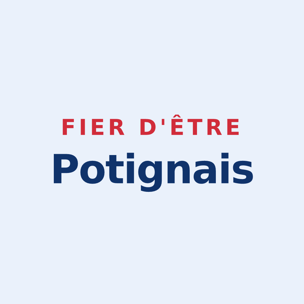 Sticker « Fier d'être Potignais » — design pour Potigny
