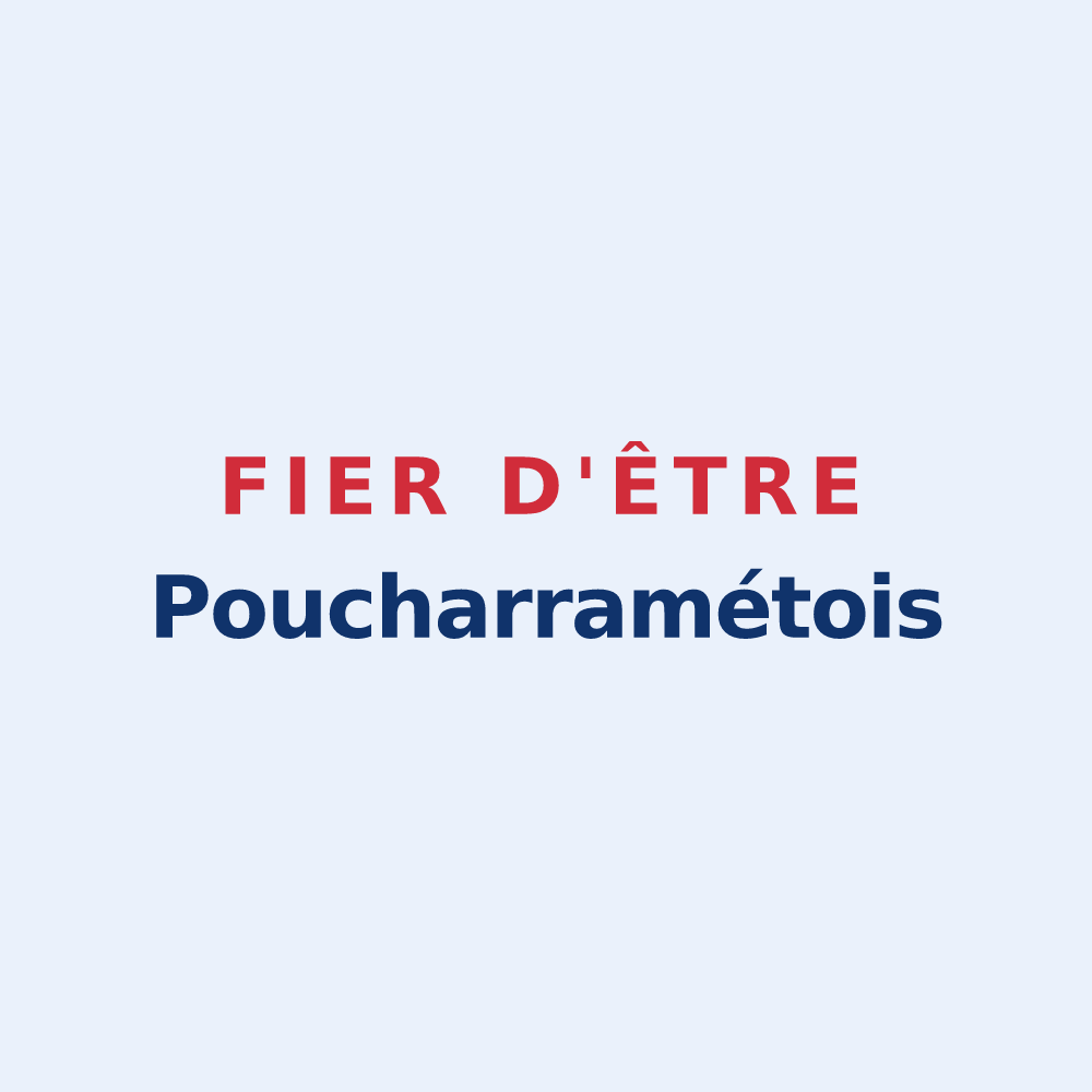Sticker « Fier d'être Poucharramétois » — design pour Poucharramet