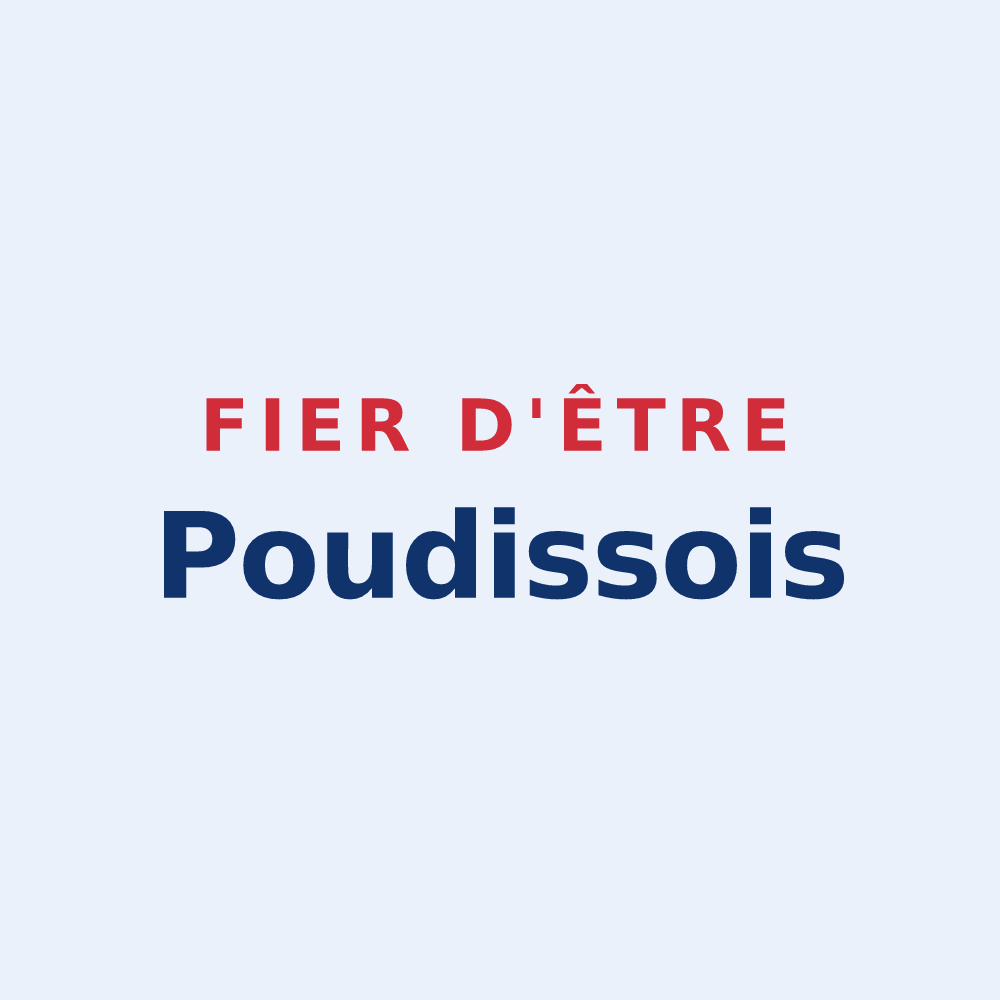 Sticker « Fier d'être Poudissois » — design pour Poudis