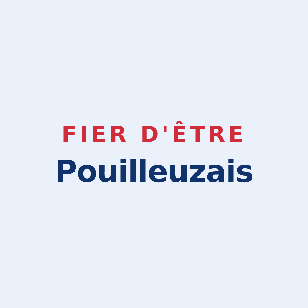Sticker « Fier d'être Pouilleuzais » — design pour Pouillé
