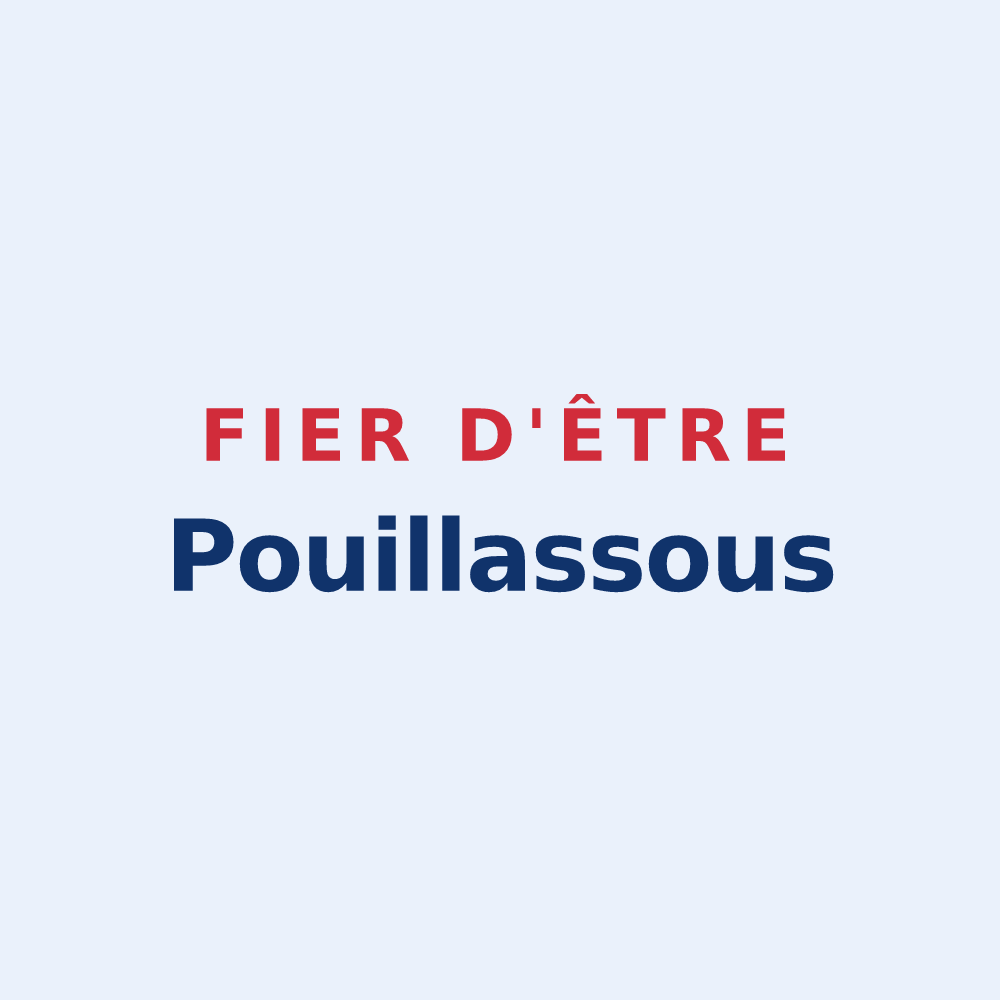 Sticker « Fier d'être Pouillassous » — design pour Pouillé