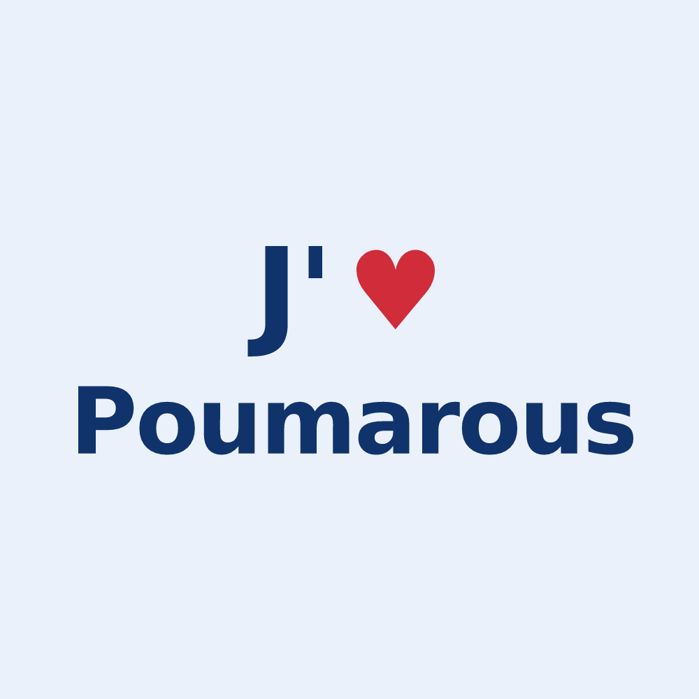 Sticker personnalisé Poumarous — design J'aime Poumarous
