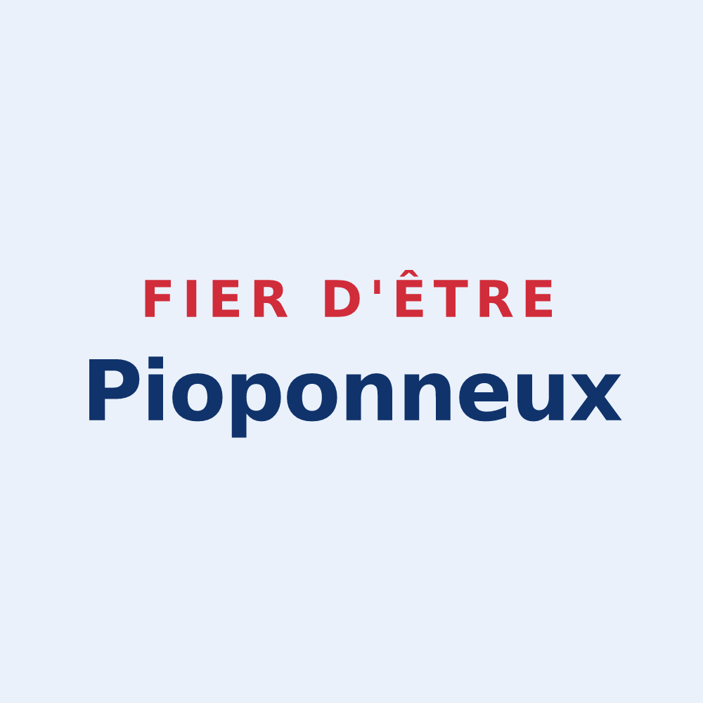 Sticker « Fier d'être Pioponneux » — design pour Pournoy-la-Chétive